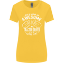 An Awesome Tractor Driver Looks Like Womens Wider Cut T-Shirt Yellow