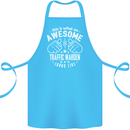 An Awesome Traffic Warden Looks Like Cotton Apron 100% Organic Turquoise