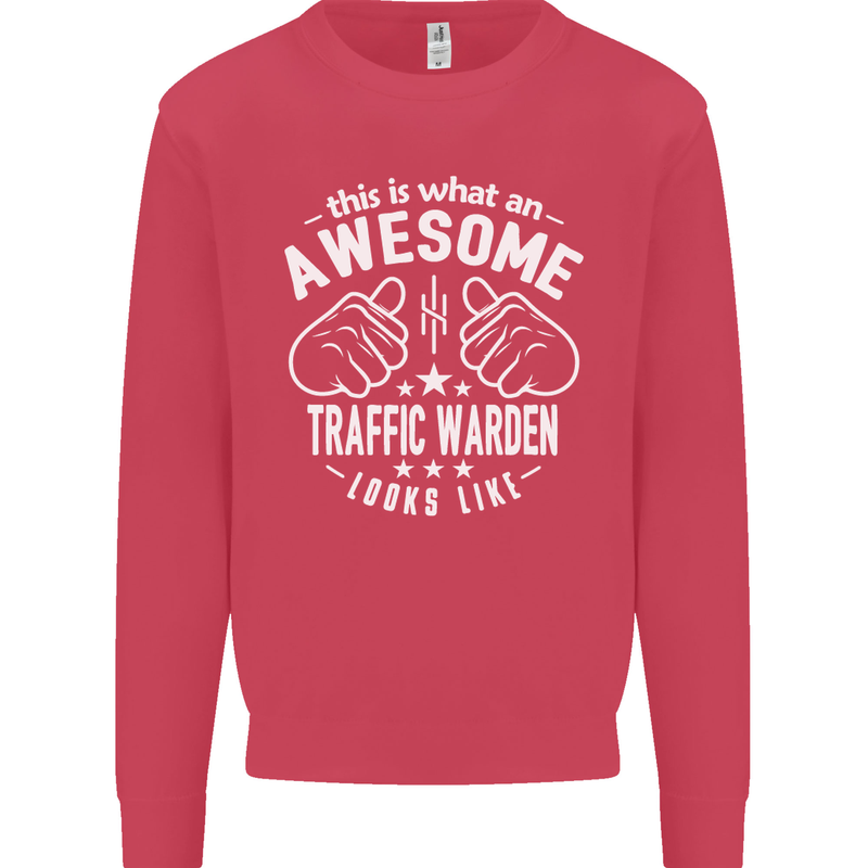 An Awesome Traffic Warden Looks Like Mens Sweatshirt Jumper Heliconia