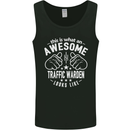 An Awesome Traffic Warden Looks Like Mens Vest Tank Top Black