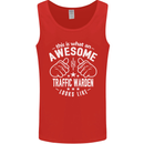 An Awesome Traffic Warden Looks Like Mens Vest Tank Top Red