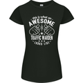 An Awesome Traffic Warden Looks Like Womens Petite Cut T-Shirt Black