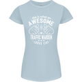 An Awesome Traffic Warden Looks Like Womens Petite Cut T-Shirt Light Blue