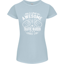 An Awesome Traffic Warden Looks Like Womens Petite Cut T-Shirt Light Blue