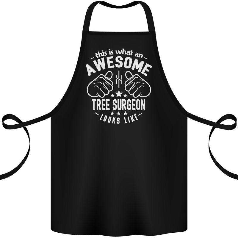 An Awesome Tree Surgeon Looks Like Cotton Apron 100% Organic Black