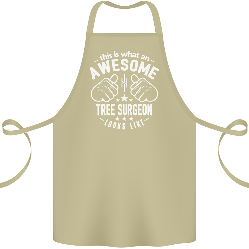 An Awesome Tree Surgeon Looks Like Cotton Apron 100% Organic Khaki