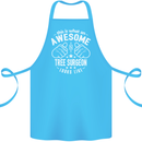 An Awesome Tree Surgeon Looks Like Cotton Apron 100% Organic Turquoise