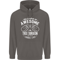 An Awesome Tree Surgeon Looks Like Mens 80% Cotton Hoodie Charcoal
