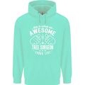 An Awesome Tree Surgeon Looks Like Mens 80% Cotton Hoodie Peppermint
