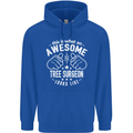 An Awesome Tree Surgeon Looks Like Mens 80% Cotton Hoodie Royal Blue