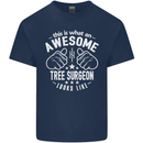 An Awesome Tree Surgeon Looks Like Mens Cotton T-Shirt Tee Top Navy Blue