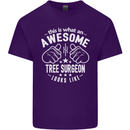An Awesome Tree Surgeon Looks Like Mens Cotton T-Shirt Tee Top Purple