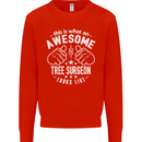 An Awesome Tree Surgeon Looks Like Mens Sweatshirt Jumper Bright Red