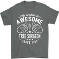 An Awesome Tree Surgeon Looks Like Mens T-Shirt Cotton Gildan Charcoal