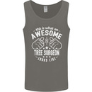 An Awesome Tree Surgeon Looks Like Mens Vest Tank Top Charcoal