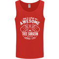 An Awesome Tree Surgeon Looks Like Mens Vest Tank Top Red