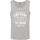 An Awesome Tree Surgeon Looks Like Mens Vest Tank Top Sports Grey