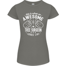 An Awesome Tree Surgeon Looks Like Womens Petite Cut T-Shirt Charcoal