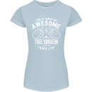 An Awesome Tree Surgeon Looks Like Womens Petite Cut T-Shirt Light Blue