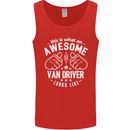An Awesome Van Driver Looks Like Mens Vest Tank Top Red