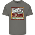 An Awesome Volleyball Player Kids T-Shirt Childrens Charcoal
