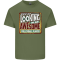 An Awesome Volleyball Player Mens Cotton T-Shirt Tee Top Military Green