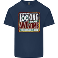An Awesome Volleyball Player Mens Cotton T-Shirt Tee Top Navy Blue