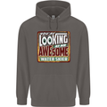 An Awesome Water Skier Skiing Mens 80% Cotton Hoodie Charcoal