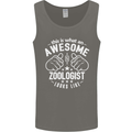 An Awesome Zoologist Looks Like Mens Vest Tank Top Charcoal