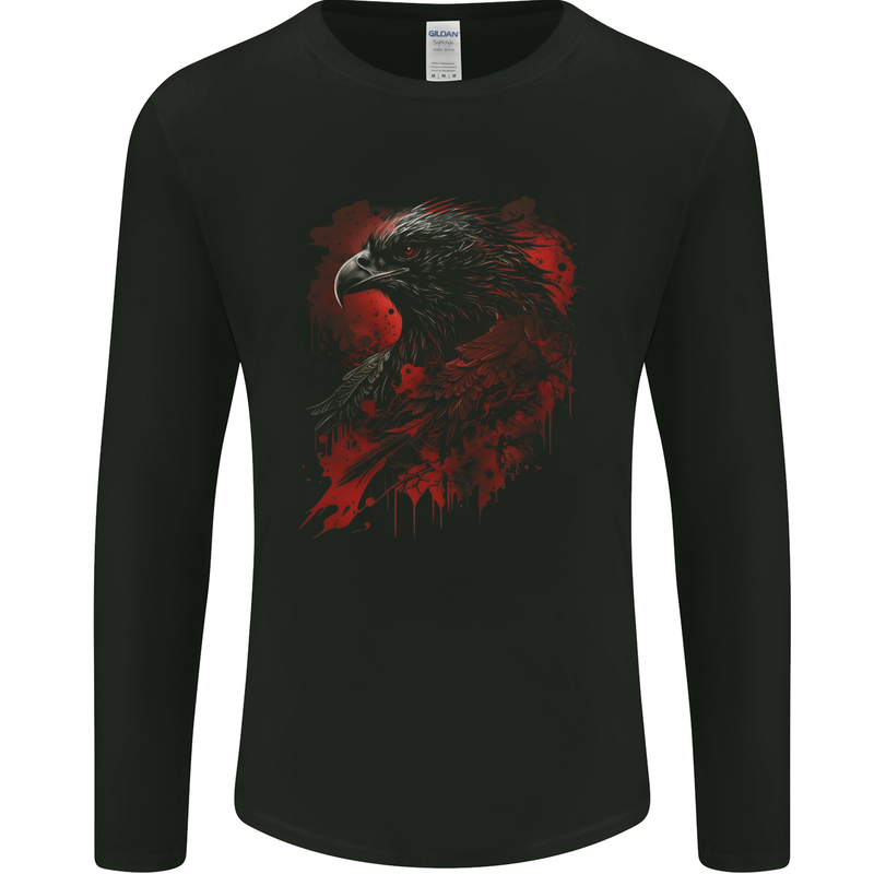 An Eagle Mens Long Sleeve T-Shirt Black