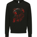An Eagle Mens Sweatshirt Jumper Black
