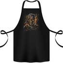An Egyptian Demon Mummy Evil Eyes Cotton Apron 100% Organic Black
