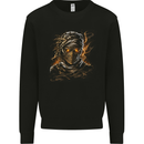 An Egyptian Demon Mummy Evil Eyes Mens Sweatshirt Jumper Black