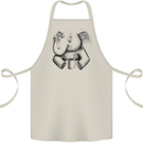 An Elephant Drinking Coffee Cotton Apron 100% Organic Natural