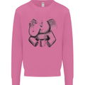 An Elephant Drinking Coffee Mens Sweatshirt Jumper Azalea