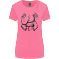 An Elephant Drinking Coffee Womens Wider Cut T-Shirt Azalea