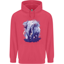 An Elephant Watercolour Childrens Kids Hoodie Heliconia