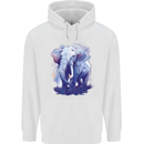 An Elephant Watercolour Childrens Kids Hoodie White