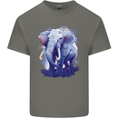 An Elephant Watercolour Kids T-Shirt Childrens Charcoal