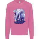 An Elephant Watercolour Mens Sweatshirt Jumper Azalea