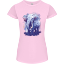 An Elephant Watercolour Womens Petite Cut T-Shirt Light Pink