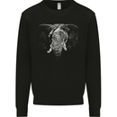 An Elephant With an Eyepatch Kids Sweatshirt Jumper Black