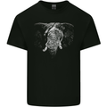An Elephant With an Eyepatch Kids T-Shirt Childrens Black
