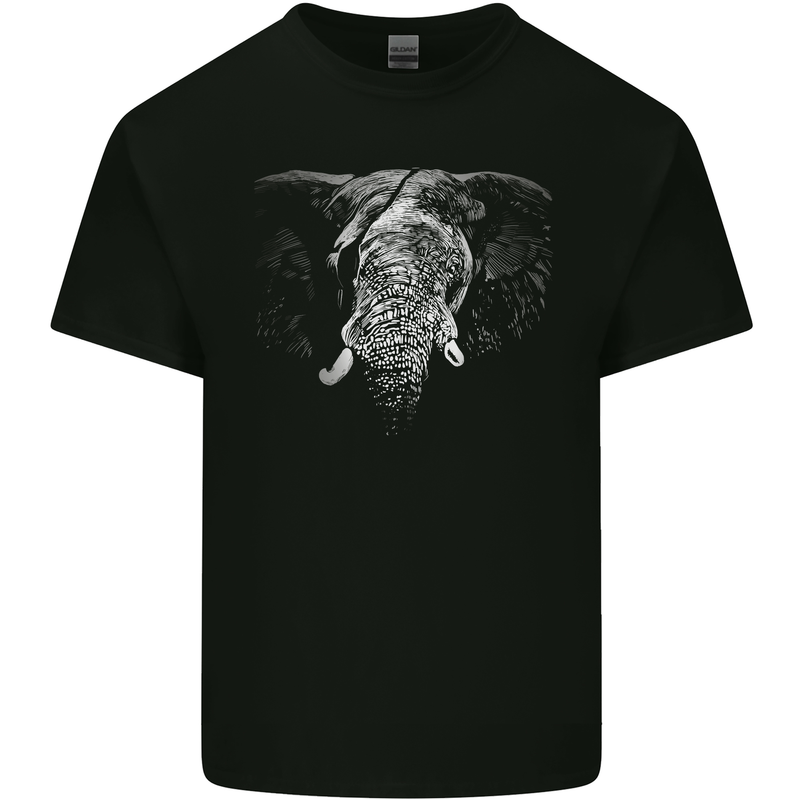 An Elephant With an Eyepatch Kids T-Shirt Childrens Black