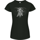 An Elephant With an Eyepatch Womens Petite Cut T-Shirt Black