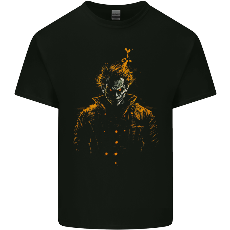 An Evil Clown Halloween Horror Kids T-Shirt Childrens Black