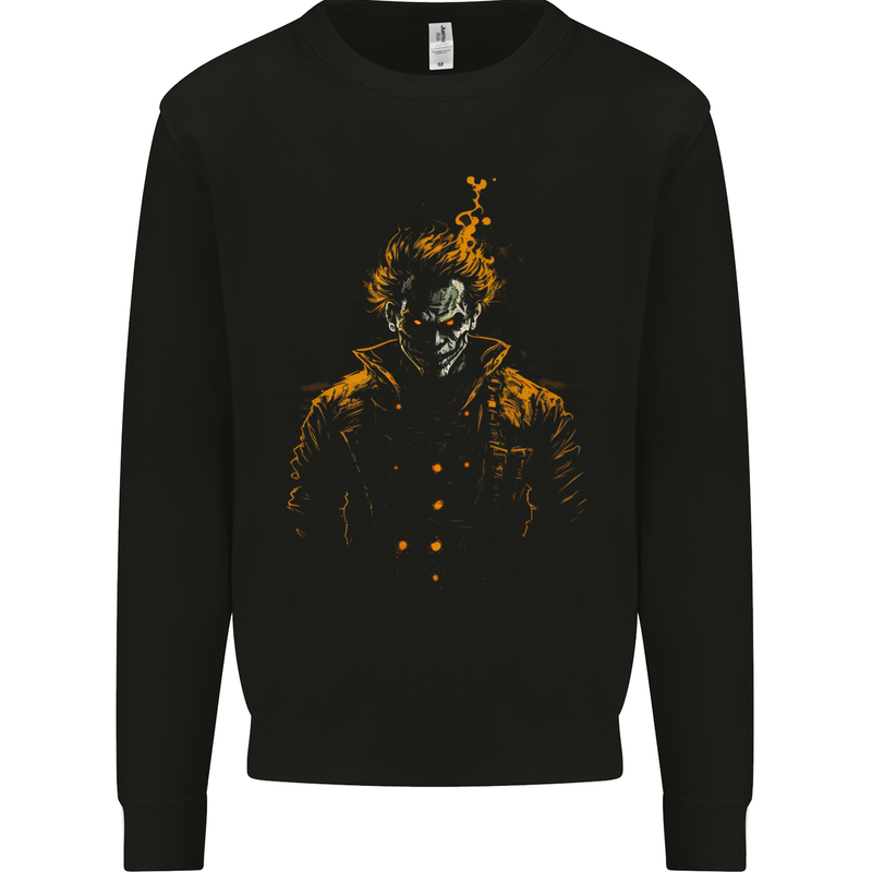 An Evil Clown Halloween Horror Mens Sweatshirt Jumper Black