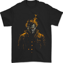 An Evil Clown Halloween Horror Mens T-Shirt 100% Cotton Black
