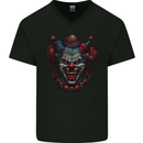 An Evil Clown Halloween Horror Vampire Mens V-Neck Cotton T-Shirt Black