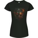An Evil Fire Skull From the Future Womens Petite Cut T-Shirt Black